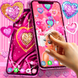 Icon of program: Girly pink live wallpaper…