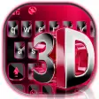 Classic 3d Red Keyboard Theme