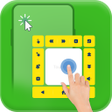 Big Phone Mouse Big Screen Mouse Pointer icon