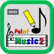 プログラムのアイコン：Paint Music 2かんたん作曲アプリ