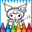 Kawaii Kuromi coloring book