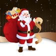 Christmas background wallpaper  New Year greeting icon