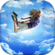 أيقونة البرنامج: Sky Flying Photo Frames