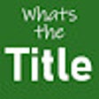 程序图标：What's the title?