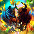 程序图标：Wolf vs Bull: Wild Reels