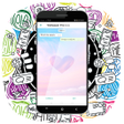 أيقونة البرنامج: Wallpapers For Chat :Wall…