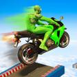 プログラムのアイコン：Superhero Bike StuntsMega…