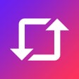 أيقونة البرنامج: Repost: Reels Stories Pos…