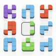 プログラムのアイコン：Merge Parts - Puzzle Game