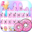 Pastel Pink Donut Keyboard Theme