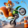 ไอคอนของโปรแกรม: Animal Bike Stunt Racing …