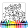 程序图标：Princess Coloring Game
