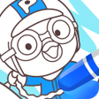 プログラムのアイコン：Pororo Coloring Book - Sk…