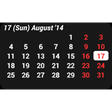 Ikon program: Calendar Widget