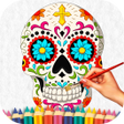 プログラムのアイコン：Sugar Skull Coloring Book