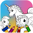 プログラムのアイコン：Unicorn Pony Coloring Boo…