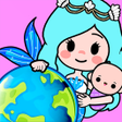 ไอคอนของโปรแกรม: Princess Town: Mermaid Ga…