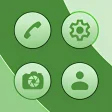 Bubble Gum Green Icons