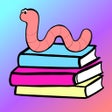 Symbol des Programms: bookworm reads