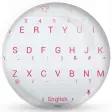 Keyboard Theme Flat White Pink