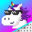 Ikon program: Pixel Unicorns Coloring B…