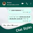 Chat Style : Font  Keyboard icon