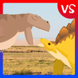 프로그램 아이콘: T-Rex Fights Stegosaurus