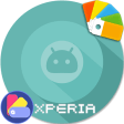 XPERIA ON | O Cyan Theme Design For SONY