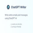 ChatGPT Writer - Write Mail, Messages With AI For Google Chrome ...