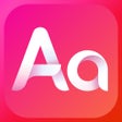 Ikon program: Fonts X - Keyboard for iP…