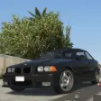 E36: Black Car Drift Extreme