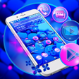 أيقونة البرنامج: Blue Flower Launcher Them…