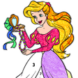 プログラムのアイコン：Princess Glitter Color by…