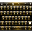 Emoji Keyboard Dusk Gold Theme