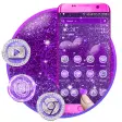 Purple Glitter Launcher Theme