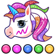 程序图标：Unicorn Coloring Book Gli…