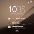رمز البرنامج: XPERIA™ Theme: Copper