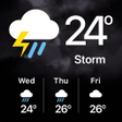 プログラムのアイコン：Weather forecast  radar