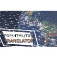 Instant Multilingual PDF/HTML/TXT Translator