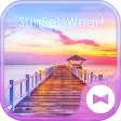Beautiful Wallpaper SunSet Wharf Theme