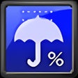 プログラムのアイコン：降水確率ステータスバー
