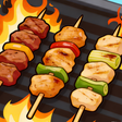 أيقونة البرنامج: Skewer Sort: Food Master