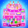 Makeup kit cakes : cosmetic box makeup cake games icon