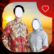 Hijab Batik Couple Photo Frame icon