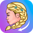 أيقونة البرنامج: Hairstyles Step by Step
