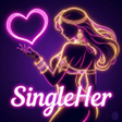 أيقونة البرنامج: Singleher - Live Video Ca…