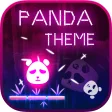Neon Panda Keyboard Theme