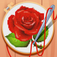 プログラムのアイコン：CROSS-STITCH: COLORING BO…