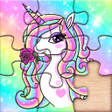 أيقونة البرنامج: Unicorn Puzzles Game for …