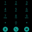程序图标：Dialer Theme Flat Black G…
